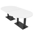 thumbnail image 1 of 8 Person Racetrack Conference Table Metal Bases Electrical Modules, 1 of 5