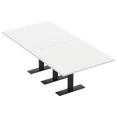 thumbnail image 1 of 8 Person Rectangular Conference Table Metal T Bases Electrical Modules, 1 of 6