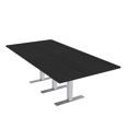 thumbnail image 1 of 8 Person Rectangular Conference Table Metal T Bases Electrical Modules, 1 of 6