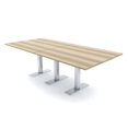 thumbnail image 1 of 8 Person Rectangular Conference Table Metal T Bases Electrical Modules, 1 of 6
