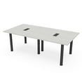 thumbnail image 1 of 8 Person Rectangular Conference Table  Post Legs Power And Data, 1 of 7