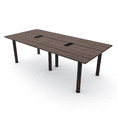 thumbnail image 1 of 8 Person Rectangular Conference Table  Post Legs Power And Data, 1 of 7