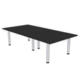 thumbnail image 1 of 8 Person Rectangular Conference Table Silver Post Legs Power And Data, 1 of 5