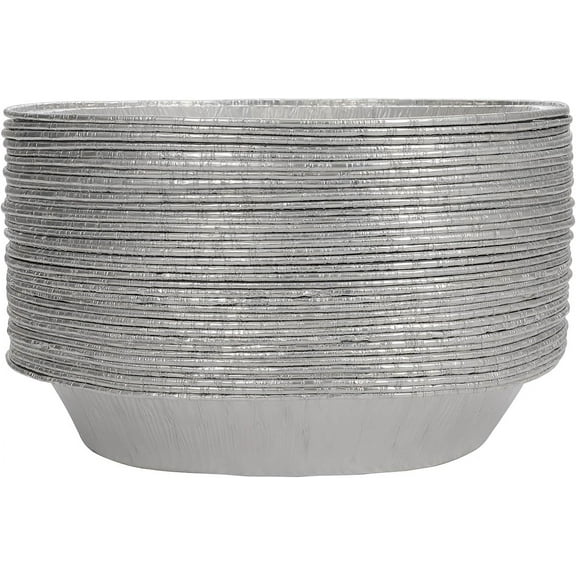 8" Pie Pans (10pack) - Disposable Aluminum Foil Pie Tins,Heavy-duty, Baking Tin Plates, Standard Size