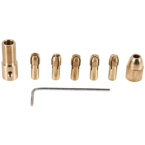 8-Piece 0.5-3mm Drill Chuck Collets Set of Quick for Mini Tools