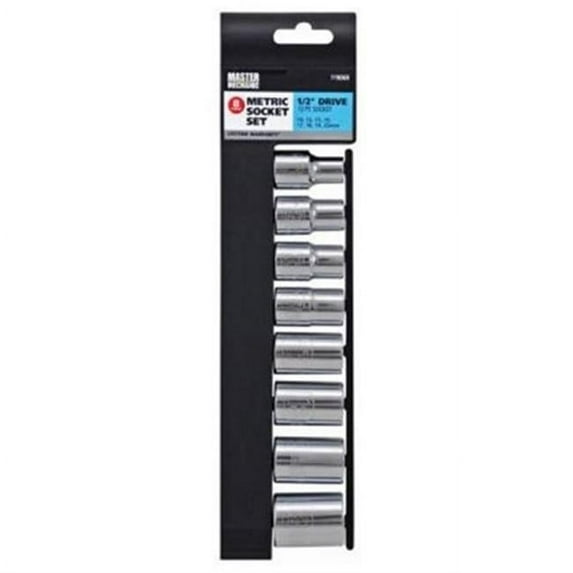 8 Piece, 1/2 Drive Standard Socket Set Master Mechanic Socket 119068