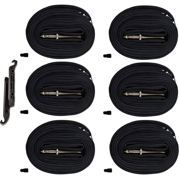 8 Piece 700x20 25C Road Bike Inner Tube Set 80mm Presta Valve Heavy Duty Cycling Accessory