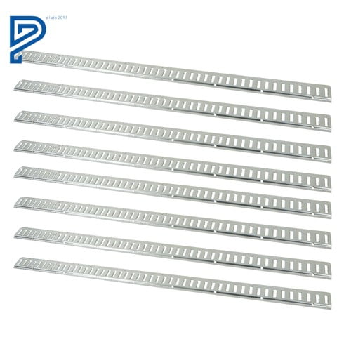 (8 Piece) 8 ft Galvanized Horizontal E-Track Trailer Tie-Down Rails for Truck