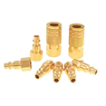 8Piece Air Coupler and Plug Kit Quick Connector Fittings 1/4Inch NPT