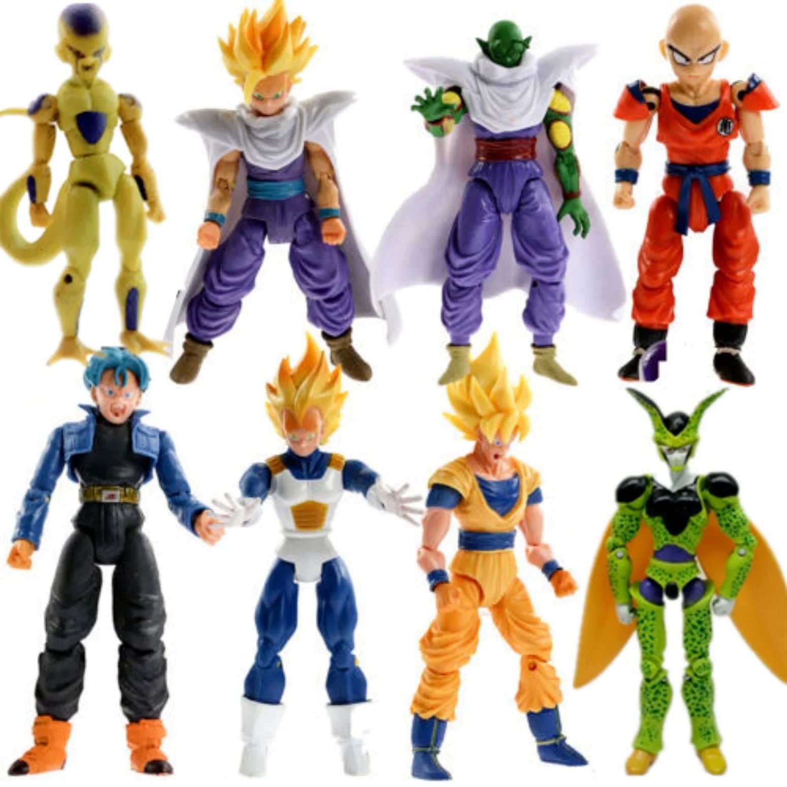 8-Piece Anime Heroes Collector Set – Super Warrior Action Figures, Perfect Gift for Fans and Kids