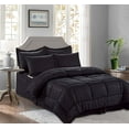 thumbnail image 1 of 8 Piece Bed In A Bag Comforter Vine Design Comforter Full/Queen Black, 1 of 4