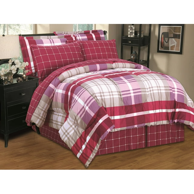 8-Piece Bed-in-a-Bag Comforter Set with Sheets & Pillowcases (King, Tommy)