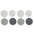 thumbnail image 1 of 8-Piece Braided Cotton Coasters Round Rope Drink Coasters Set Non-Slip Heat Insulated Rustic Cup Placemats for Dining Table, 4.3 Inch, 1 of 7
