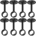 thumbnail image 1 of 8 Piece Ceiling Mount Curtain Rod Bracket 1.25 Inch Heavy Duty Support Holder, 1 of 8