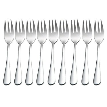 8-Piece Dinner Forks Set, 5.5 Inches Stainless Steel Forks Silverware, Durable Table Forks Set, Use for Home, Kitchen and Restaurant - Mirror Polished, Dishwasher Safe Clearance