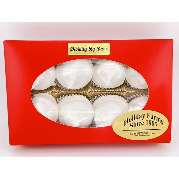 8 Piece Divinity Gift Box (Without Pecans) Old Fashioned Divinity, Just Like Home Made