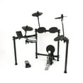 8-Piece Electronic Drum Set, Compact Mesh-Head Drum Kit with 222 Tones ...