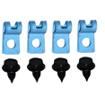 thumbnail image 1 of 8 Piece Fuel Line Clip Set 1960-1966 Chevy and GMC Pickup Trucks 2WD 3/8" Fuel Line, 1 of 1