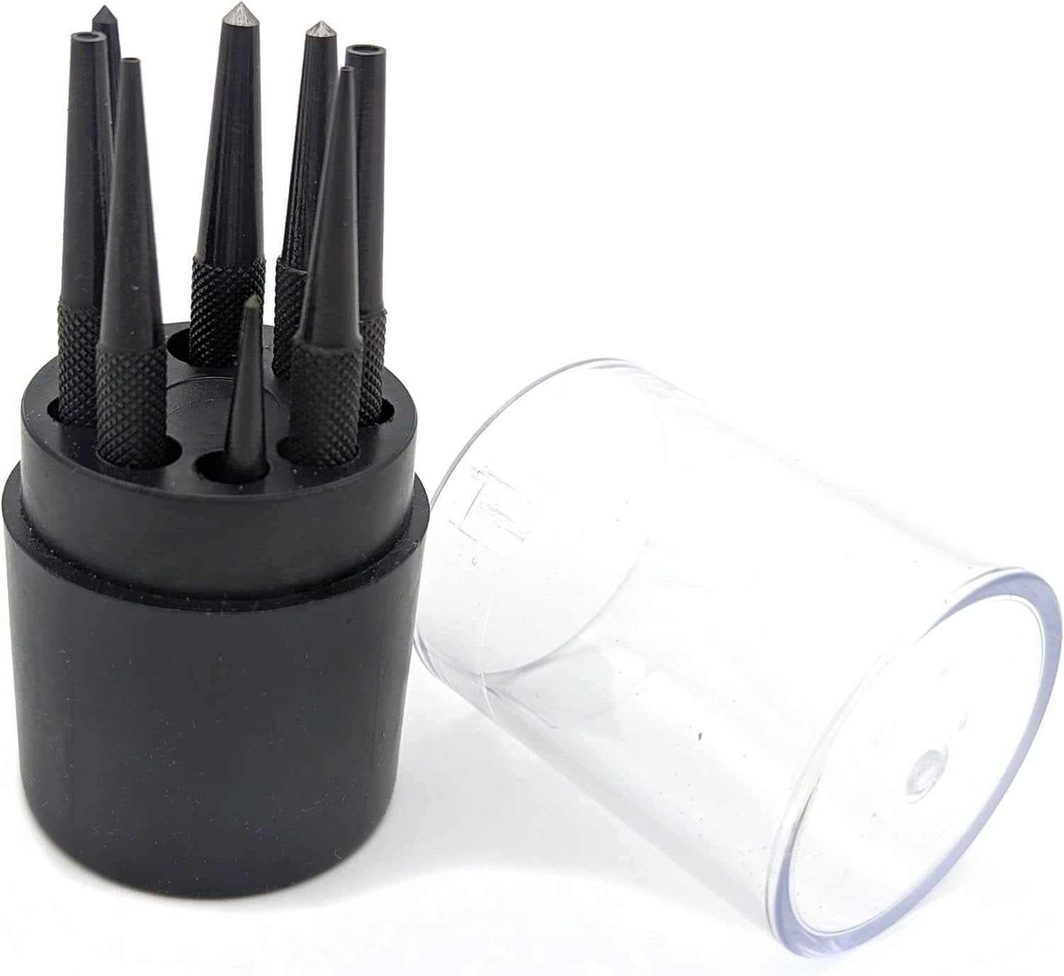 8 Piece Hardened Steel Center Punch And Nail Punch Set, Knurled, Ground