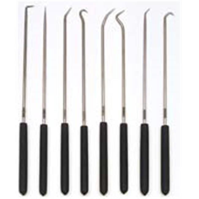 8-Piece Hook and Pick Set - Durable Steel - Essential Tool Kit - Precision Picks