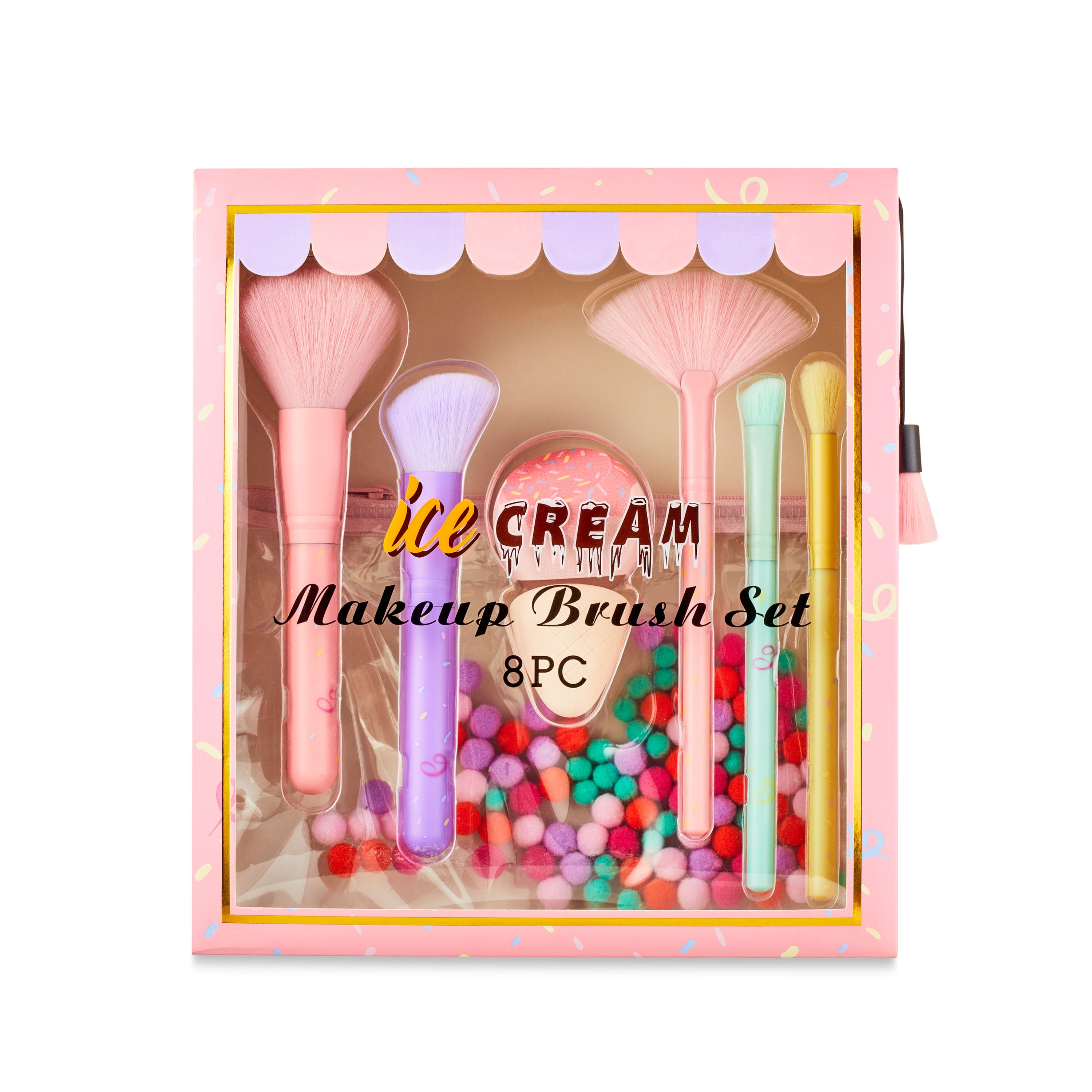 8-Piece Ice Cream Makeup Brush Set