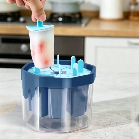 8 Piece Ice Pop Molds, Reusable Easy Release Ice Cream Molds for Kids, Many Shapes Homemade Popsicle Molds, DIY Popsicle Maker for Summer, 8 Pack Popsicles Molds for Ice Cream(xxw)