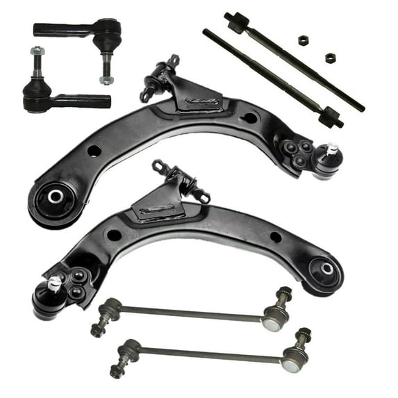 8 Piece Kit Control Arms, Tie Rods, and Sway Bar Links 12" length Fits select: 2008 CHEVROLET COBALT LT, 2007 CHEVROLET COBALT LS