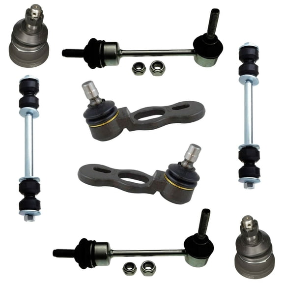 8 Piece Kit Front & Rear Sway Bar Links Upper & Lower Ball Joints Fits select: 1999-2002 MERCURY GRAND MARQUIS LS, 1998-2002 FORD CROWN VICTORIA POLICE INTERCEPTOR