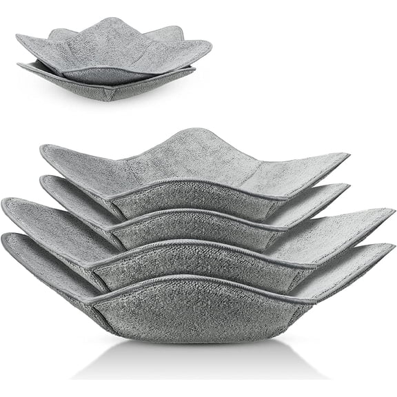 8 Piece Microwave Bowl Cozy Holder Heat Proof Polyester Hot Plate Potholder Pad