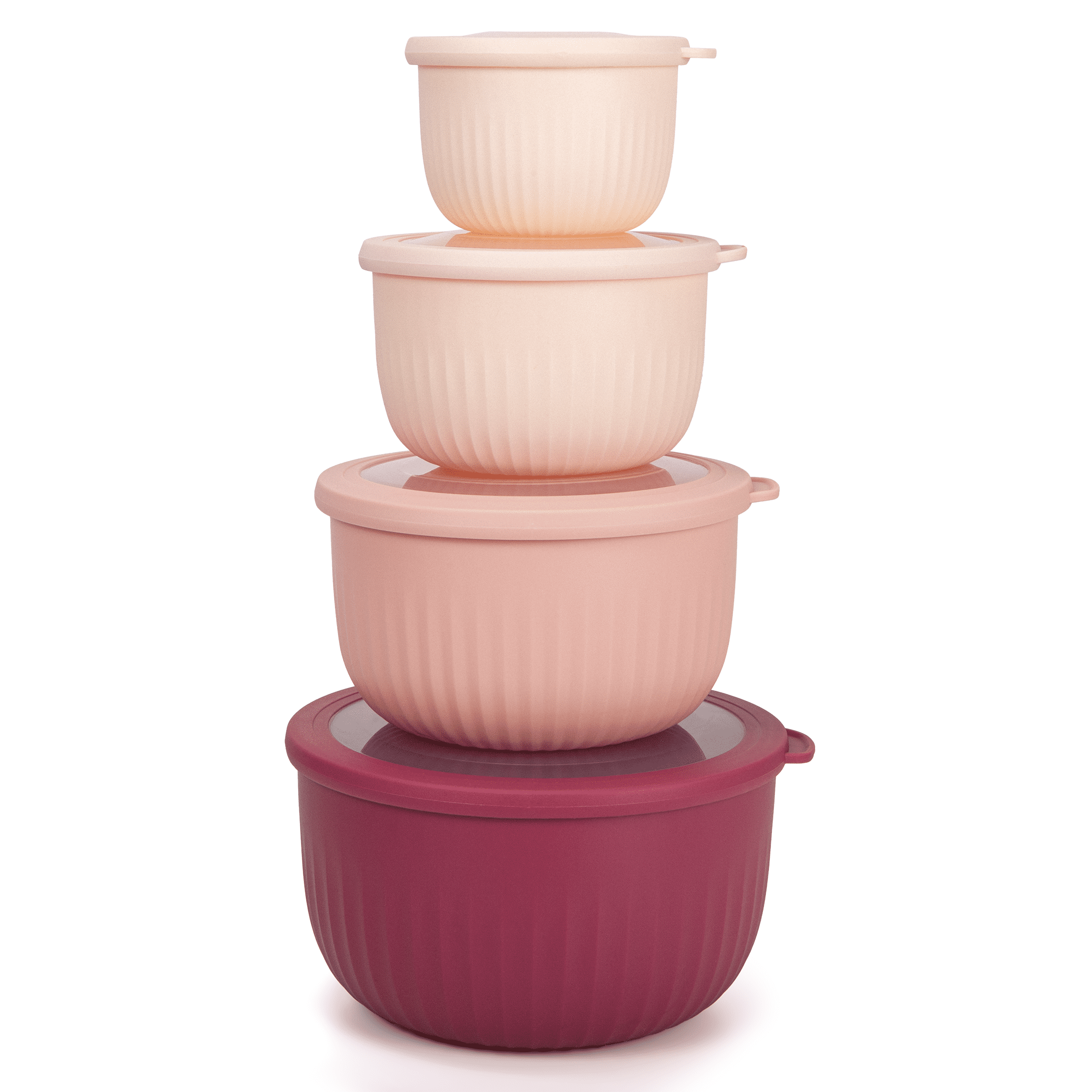 Essential 8-Piece Nesting Mixing Bowl Set – Lids for Meal Prep