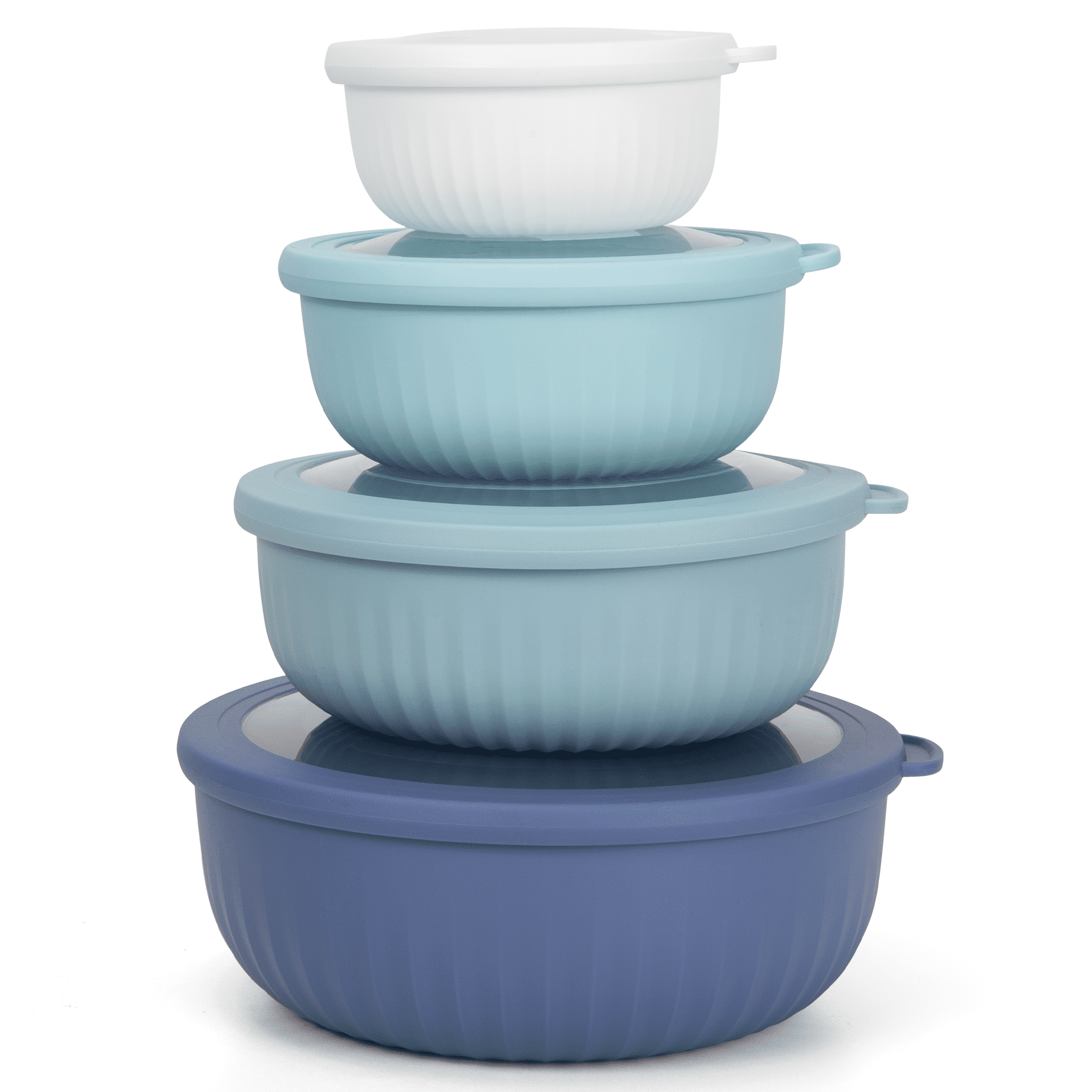 GPED Mixing Bowls Set 8 Piece Nesting Storage Bowls with Lids