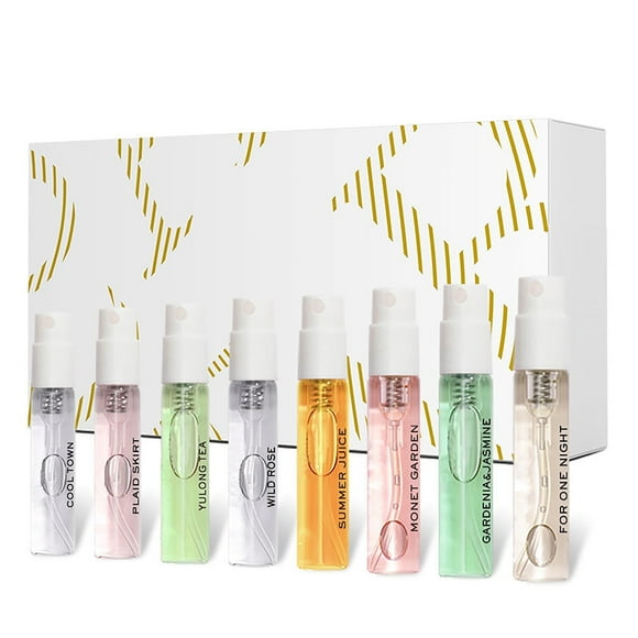8-Piece Perfume Set, Long-Lasting Travel Eau de Parfum, Body Spray & Fragrances, Perfect Holiday Gift for Any Occasion, Women and Men, Adult, 0.8 fl oz