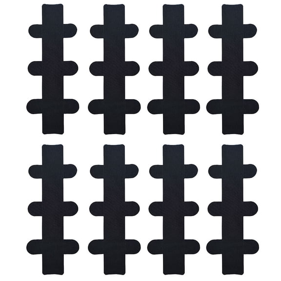 8-Piece Professional Pre-Cut Kinesiology Tape Patches, Multi-Color Elastic Athletic Sports Tape for Muscle Support, Joint Pain Relief and Recovery, Waterproof & Breathable, 11.8 x 5.5 Inch