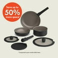 thumbnail image 1 of 8 Piece Removable Handle Cookware Set, Black, EverGood Ceramic Nonstick Coating, Oven & Dishwasher Safe, 1 of 6