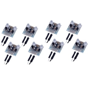 8-Piece Set 5mm LED Flash DIY Kit Electronic Kit PCB Circuit Welding Skills Learning Training Kit