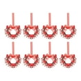 thumbnail image 1 of 8-Piece Set of 9-Inch Mini Valentine's Day Wreaths Perfect for front doors, small Valentine's Day decorations Ideal for front doors, farmhouse porches, walls, and window displays, 1 of 7