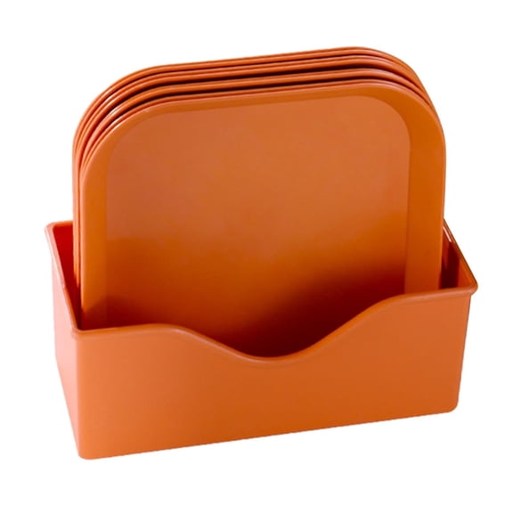 8-Piece Square Feeding Bowl Set With 1 Base Tray, Fatigue-Free Design For Wet And Dry Food, For Kittens And Short-Legged Cats