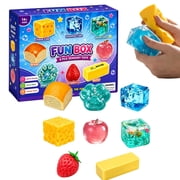 8 Piece Squishy Box Mystery Fun Set Pack Squishies | Collectibles Surprise Sugar Slow Return Fun Box, Ideal Holiday Birthday Gift