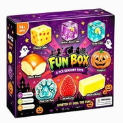 8 Piece Squishy Box Mystery Fun Set Pack Squishies | Collectibles Surprise Sugar Slow Return Funbox, Ideal Holiday Birthday Gift