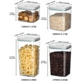 thumbnail image 1 of 8-Piece Stackable Airtight Food Storage Containers for Kitchen Pantry Organization, 1 of 5