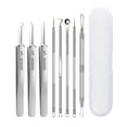 thumbnail image 1 of Stainless Steel Imperfection Clip Set - 8 Piece Beauty Tools for Blackhead and Pimple Removal 8PCS, 1 of 9