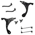 thumbnail image 1 of 8 Piece Steering & Suspension Kit Control Arms Ball Joints Tie Rods End Links PSA52469, 1 of 8
