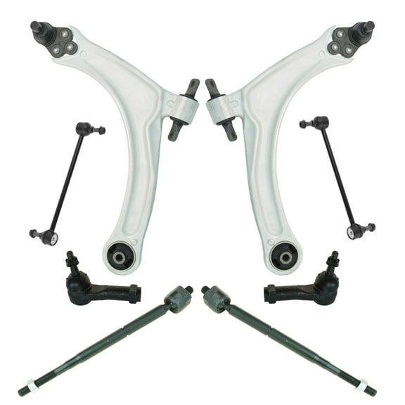 8 Piece Steering Suspension Kit Control Arms with Ball Joints Tie Rods Links PSA52482 Fits select: 2006-2010 CHEVROLET COBALT, 2006-2007 CHEVROLET HHR