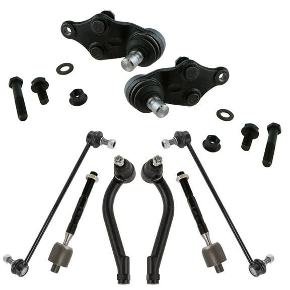 8 Piece Steering & Suspension Kit Lower Ball Joints Sway Bar End Links Tie Rods PSA69507 Fits select: 2013-2018 HYUNDAI SANTA FE