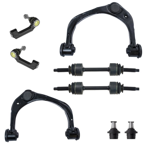 8 Piece Steering & Suspension Kit Upper Control Arms Lower Ball Joints Tie Rods PSA52823