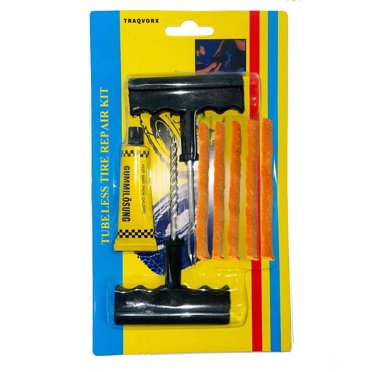 A2Z 30 Pieces Brown Tire Plug Repair String - Tubeless Flat Tire Fix Kit - 8mm Insert Strips