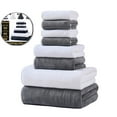 thumbnail image 1 of 8-Piece Towel Set - Cotton, Lightweight, Absorbent, Quick-Drying Bathroom Towel, Ideal for Couples and Gifts, Bath Towel, Hand Towel, and Washcloth, 1 of 4