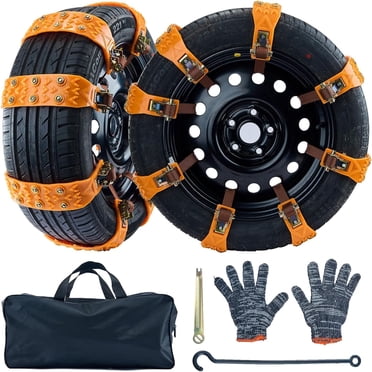 Safety Key Chains Anti Slip Tie Wrap Snow Chains For Car Tires Chains, Emergency Straps For Winter Driving, Reusable For Motorcycles, Cars, Bikes From Ddmylovely, $16.32