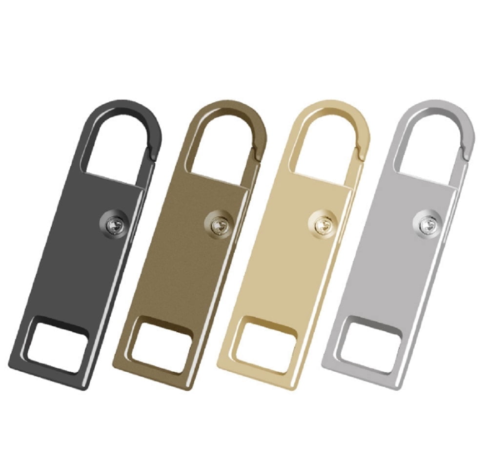 8 Piece Zipper Pull Tab Replacement Kit, Metal Slider Extenders