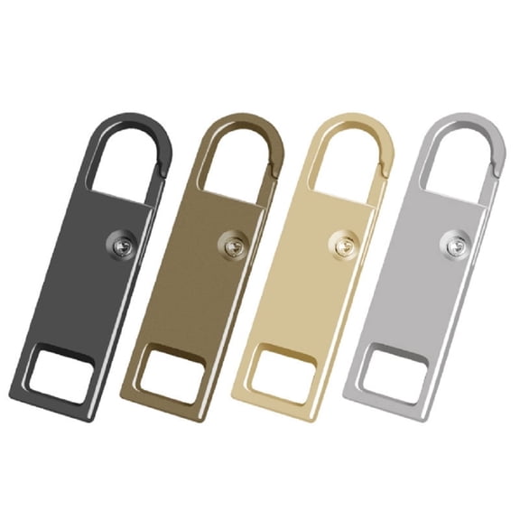 8 Piece Zipper Pull Tab Replacement Kit, Metal Slider Extenders for Backpacks, Suitcases and Apparel, TIKA